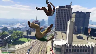 GTA 5 Epic ragdolls compilation vol 73 Lamar   Funny Moments   Fails