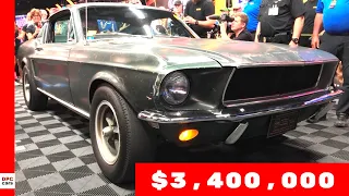 Bullitt 1968 Ford Mustang GT Sold for $3.4 million