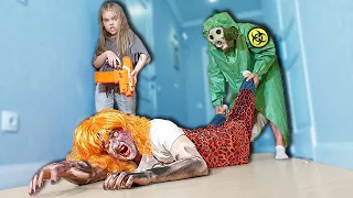 Nanny Turned into a Zombie! What will happen now? Lera Boo