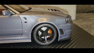 Nissan Skyline GT-R (Nismo R34 CRS Version) (Scale 1/18) Diecast by Motorhelix - Unboxing