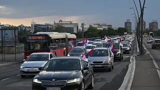 Belgrade residents protest Srebrenica resolution adoption | AFP