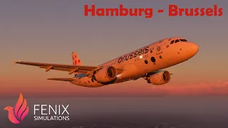 MSFS LIVE | Real-World Brussels Airlines OPS | Hamburg to Brussels | Fenix A320 | VATSIM