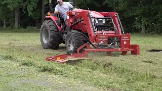 Unusual Tractor Attachment | Offset Mower Brush Tiger on TYM?