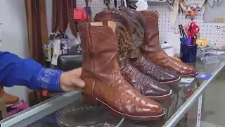 Boot repair shop sees uptick in business with Houston rodeo crowd