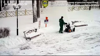 Ірпінь засипало снігом. Робота комунальних служб міста.