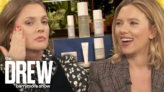Drew Can't Get Enough of Scarlett Johansson's New Skincare Line "The Outset"