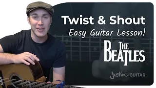 Twist And Shout Easy Guitar Lesson | The Beatles