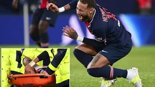 Neymar In Tears After Injury vs Lyon