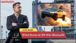 🔴LIVE - TESLA SHARES UP 10% ON MISSED EARNINGS | #StockMarket Insights & Top Picks 🚀