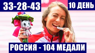 Паралимпиада 2020 в Токио. Сборная России 10 день игр - 104 медали (33-28-43).