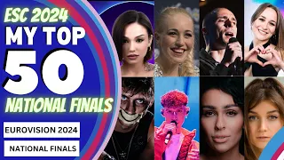 Eurovision 2024 | National Final Season - My Top 50 So Far [January 29th]