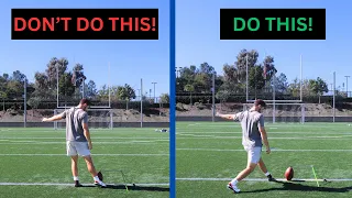 TOP TIPS for Kicking Field Goals!(Kick Higher and Farther!) Part 2