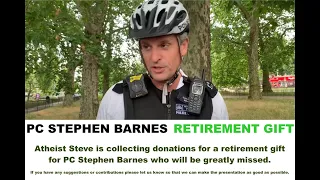PC #StephenBarnes Retirement Gift #SpeakersCorner #HydePark #MarbleArch #FreeSpeech #HumanRights