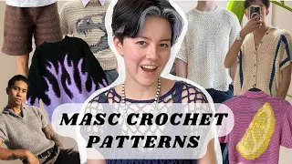 masculine crochet pattern inspiration | 20+ trendy crochet patterns