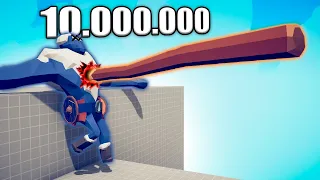 10.000.000 DAMAGE GIANT SPEAR vs UNITS - TABS | Totally Accurate Battle Simulator 2024