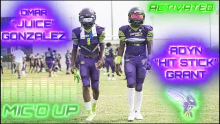 ACTIVATED🔋| Omar "Juice" Gonzalez & Adyn "Hit Stick" Grant MIC'D UP Vs PAL Stingrays | Cypress 12U