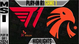 T1 vs EST Highlights Game 1 | MSI 2024 Play-Ins Round 1 | T1 vs Estral Esports G1