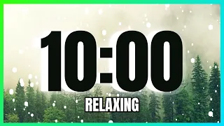 10 Minute Winter Forest Timer With Relaxing Music | CALM - CLASSROOM - PIANO |