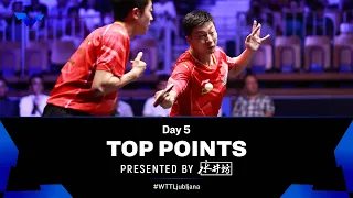 Top Points of Day 5 presented by Shuijingfang | WTT Star Contender Ljubljana 2023