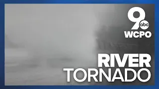 Video shows apparent tornado crossing Ohio River