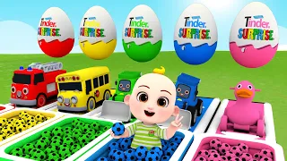 Baby Shark + Bingo song - Learn Color Cars with Baby  - Baby Nursery Rhymes & Kids Songs