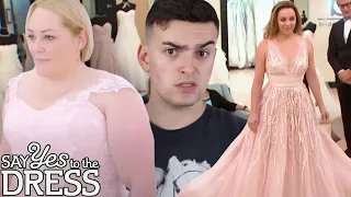 REACTING TO PINK WEDDING DRESSES