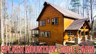 Splash Mountain Lodge Cabin Walkthrough Sevierville Tennessee Private Indoor Pool Must See WOW!