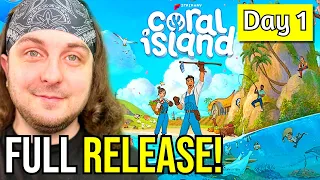 FIRST 5 HOURS OF CORAL ISLAND FULL RELEASE! - Day 1 (NO NEW GAME+) - Coral Island