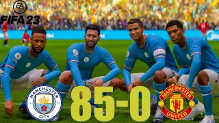 FIFA 23 - MESSI, RONALDO, MBAPPE, NEYMAR, ALL STARS | MAN CITY 85-0 MAN UNITED