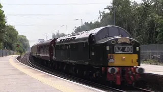 1z40 - D345 DIESEL LOCO PATHFINDER RAILTOURS 50TH ANNIVERSARY BURTON UPON TRENT TO WEYMOUTH