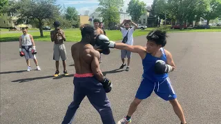 Asian Boxer vs Street Boxer STREET BOXING 🥊