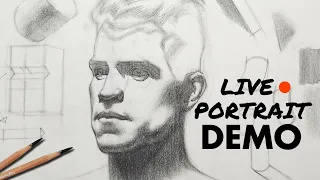 Male Head Drawing Livestream W/ Brian Knox