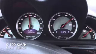 Mercedes-Benz SL 55 AMG V8 Kompressor 0-100 km/h acceleration