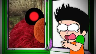 FNF | ELMO ES EL HOMBRE DE LA VENTANA 😱 | JUEGO A LA ESCONDIDAS CON ELMO SOLO TENGO 5 MINUTOS | JO