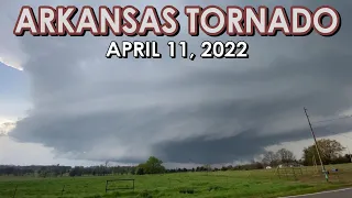 West Arkansas Tornado, Large Hail and Supercell Structure (4/11/2022) {S/T-A/C}