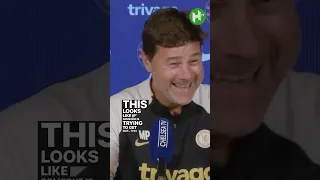 Pochettino in STITCHES at strange knocking sound 😂