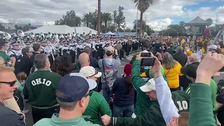 Barstool Bowl 2022 Battle of the Bands Ohio University 110 and Wyoming Marching Bands