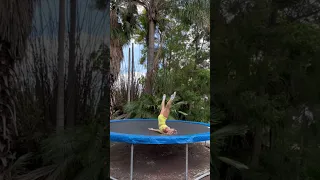 Tricks to try on the trampoline! 💛 #tricks #trampoline #flexibility #taylorswift