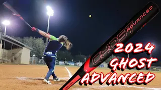 2024 Easton Ghost Advanced Fastpitch Softball Bat Review.  Hitting HRs off a tee with a 32/21.