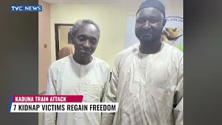 (WATCH) Another Seven Abducted Passengers Of Kaduna Train Attack Regain Freedom