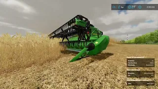 Farming simulator 22 Búza aratás Claas Lexion 650,John Deere W650,John Deere 6930 premium chiptuning