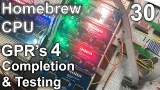 General Purpose Registers (4: Completion and Testing) - Making an 8 Bit pipelined CPU - Part 30