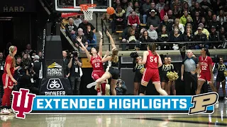 Indiana at Purdue | Extended Highlights | Big Ten Women's Basketball | Jan. 21, 2024