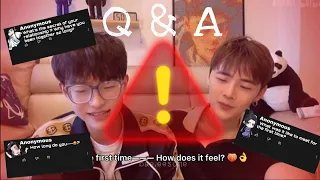 【Sub CC】Q&A: how we met? did we do it💦? how does it feel the first time🍑🍌? Lai Jiaxin & Li Jiahua