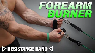 Resistance Band Forearm Workout At Home to Get Ripped!