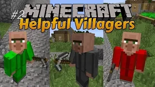 Мод майнкрафт. 1.7.10. Helpful Villagers #2. Пусть работают вместо тебя! Батраки! МОДЫ #2