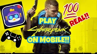 CYBERPUNK 2077 MOBILE!! (MAX GRAPHICS SETTINGS) // CHIKII CLOUD GAMING ANDROID