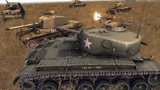 JAPAN vs USA Tanks Battle in WW2