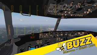 BUZZ Flight Cockpit view Menorca-Punta Cana