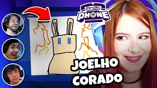 GARTIC PHONE DA ZOEIRA COM OS YOUTUBERS (ft jazzghost, pedrodbr e lggj)